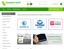 Tablet Screenshot of gourmet-shop.com.ar